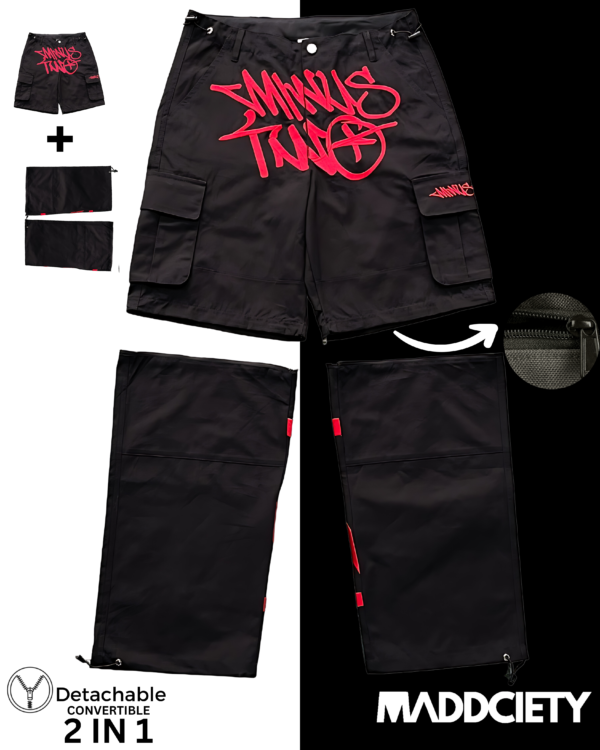 MINUS  TWO CARGO PANTS OVERSIZED 2IN1 LIMITED EDITION