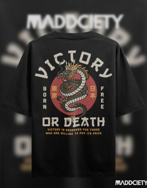 VICTORY OR DEATH OVERSIZED TSHIRT limited edition